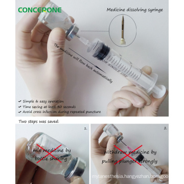 20ml Disposable Sterile Medicine Dissolving Syringe